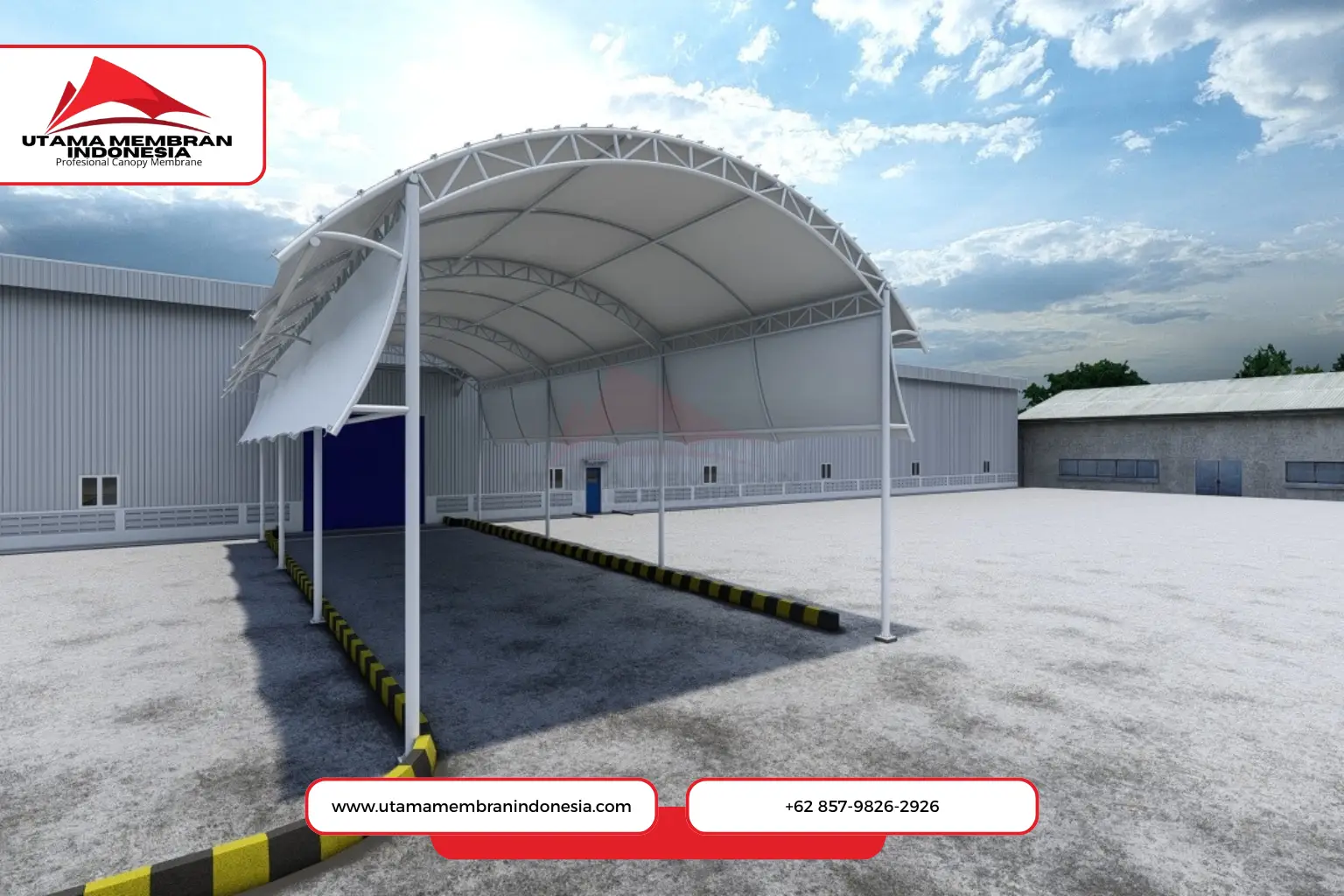 Atap Membran Arena Bulutangkis